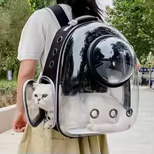 Transparent Pet Carrier Backpack – Safe and Comfortable Travel for Cats & Small Dogs